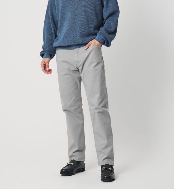 BEAUTY&YOUTH UNITED ARROWS「ストレッチ カツラギ 5ポケット スリムパンツ NO.1」|チノ|LT.GRAY