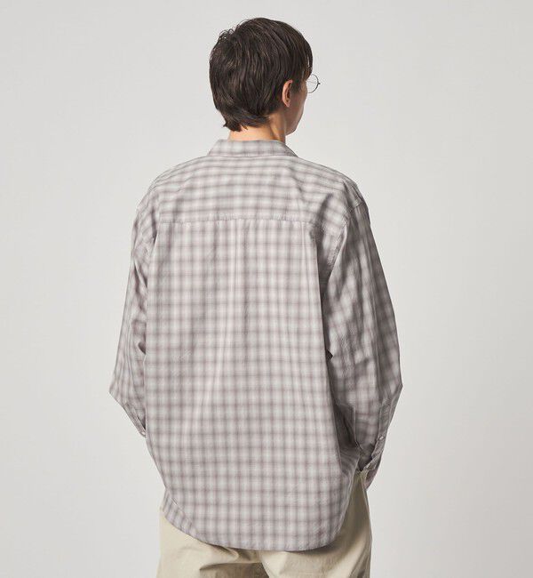 STEVEN ALAN「＜Steven Alan＞ C/L/S オンブレー チェック レギュラーカラー シャツ LOOSE」|シャツ・ブラウス|