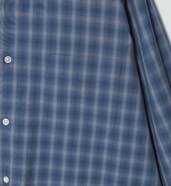 STEVEN ALAN「＜Steven Alan＞ C/L/S オンブレー チェック レギュラーカラー シャツ LOOSE」|シャツ・ブラウス|