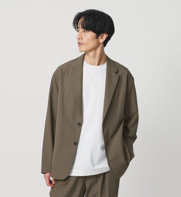 BEAUTY&YOUTH UNITED ARROWS「KOMATSU PACK 2ボタン リラックス ジャケット セットアップ対応 撥水 ウォッシャブル」|テーラードジャケット|