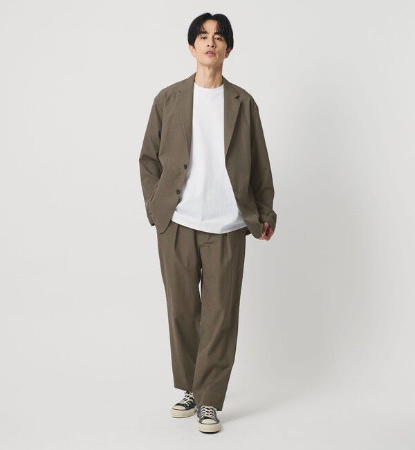 BEAUTY&YOUTH UNITED ARROWS「KOMATSU PACK 2ボタン リラックス ジャケット セットアップ対応 撥水 ウォッシャブル」|テーラードジャケット|
