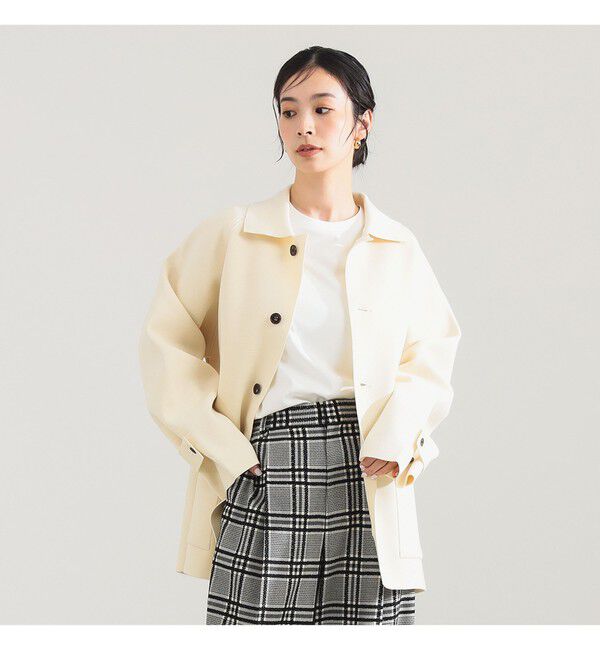 Demi-Luxe BEAMS 「BATONER / ミラノリブ カバーオール」|ブルゾン・スタジャン|別注OFF_WHITE