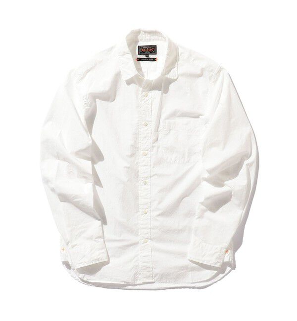 BEAMS PLUS「Round Collar Peruvian Pima」|シャツ・ブラウス|WHITE