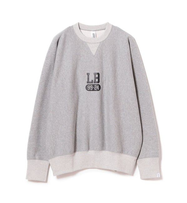 BEAMS PLUS「LOOPWHEELER / 100年起毛 Sweat Crew Neck Print」|スウェット・ジャージ|