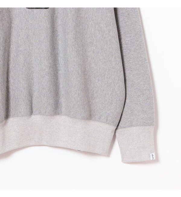 BEAMS PLUS「LOOPWHEELER / 100年起毛 Sweat Crew Neck Print」|スウェット・ジャージ|