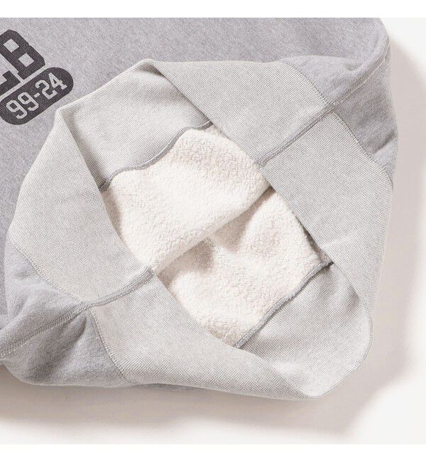 BEAMS PLUS「LOOPWHEELER / 100年起毛 Sweat Crew Neck Print」|スウェット・ジャージ|