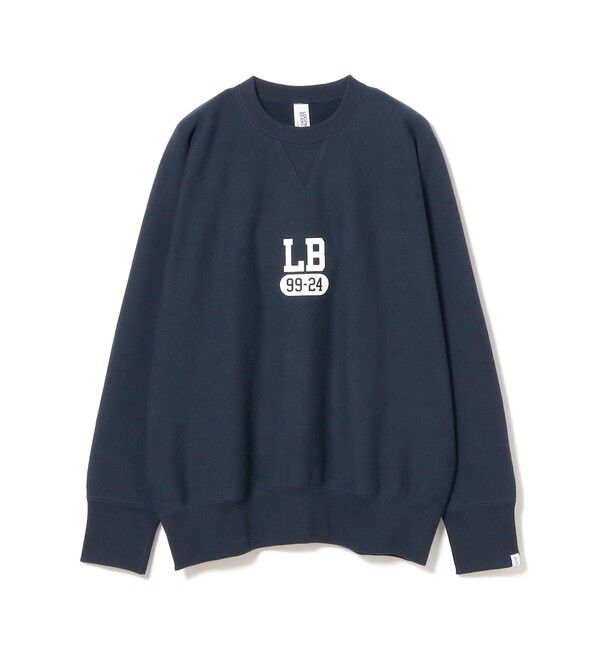 BEAMS PLUS「LOOPWHEELER / 100年起毛 Sweat Crew Neck Print」|スウェット・ジャージ|