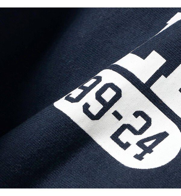BEAMS PLUS「LOOPWHEELER / 100年起毛 Sweat Crew Neck Print」|スウェット・ジャージ|