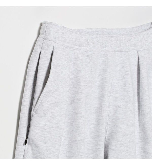 BEAMS「ワイドストレート ウィンドストップ スウェットパンツ」|チノ|