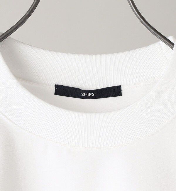 SHIPS「SHIPS:  ハイゲージ クルーネック ダンボールニット 長袖Tシャツ」|Tシャツ・カットソー|