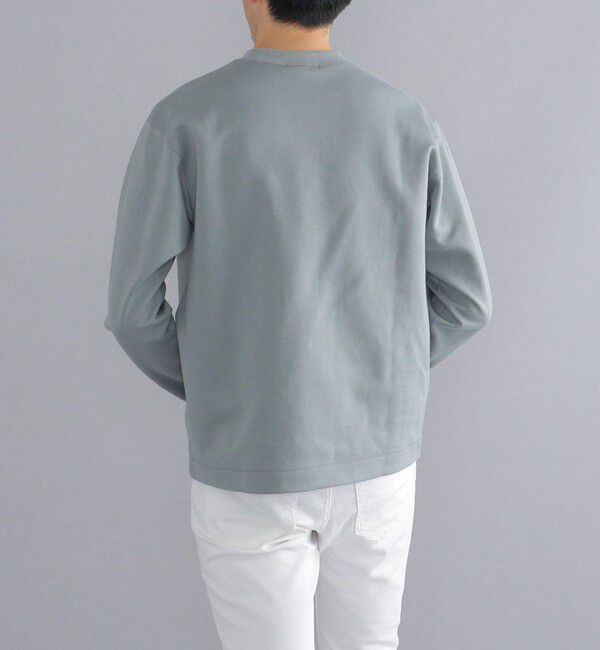 SHIPS「SHIPS:  ハイゲージ クルーネック ダンボールニット 長袖Tシャツ」|Tシャツ・カットソー|