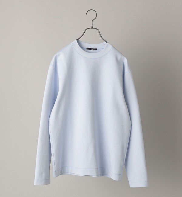 SHIPS「SHIPS:  ハイゲージ クルーネック ダンボールニット 長袖Tシャツ」|Tシャツ・カットソー|