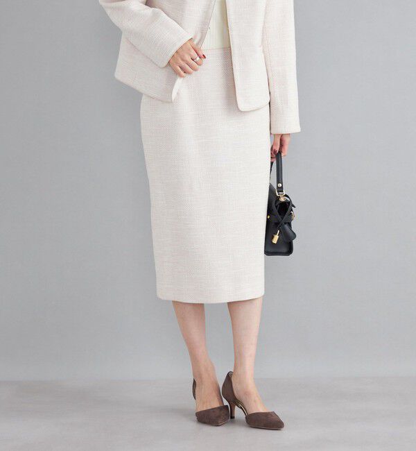 SHIPS for women「ツイードタイトスカート（セットアップ対応）◇」|タイト|