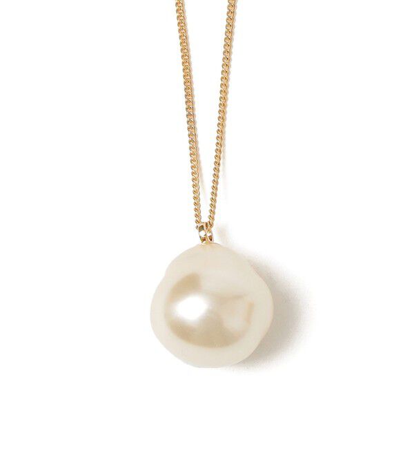 SHIPS for women「ガラス パール アジャスター ロング ネックレス」|ネックレス|