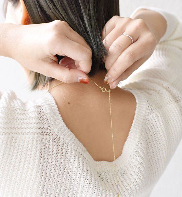 SHIPS for women「ガラス パール アジャスター ロング ネックレス」|ネックレス|