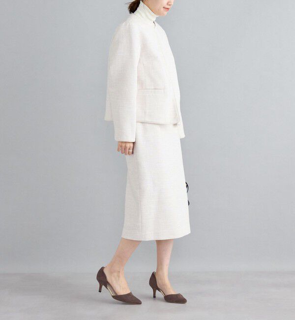 SHIPS for women「ツイードノーカラージャケット（セットアップ対応）◇」|ノーカラージャケット|