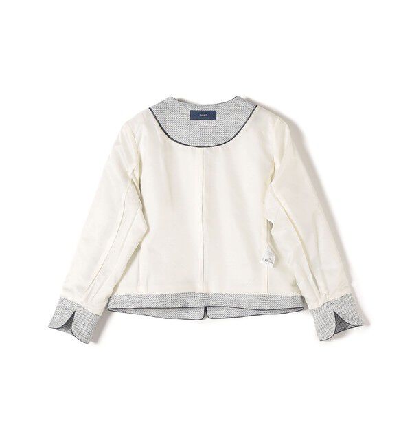 SHIPS for women「ツイードノーカラージャケット（セットアップ対応）◇」|ノーカラージャケット|
