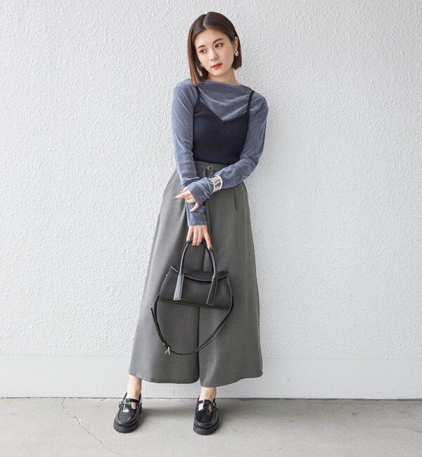 SHIPS for women「〈手洗い可能〉ベルト付き ガウチョ パンツ◇」|その他|