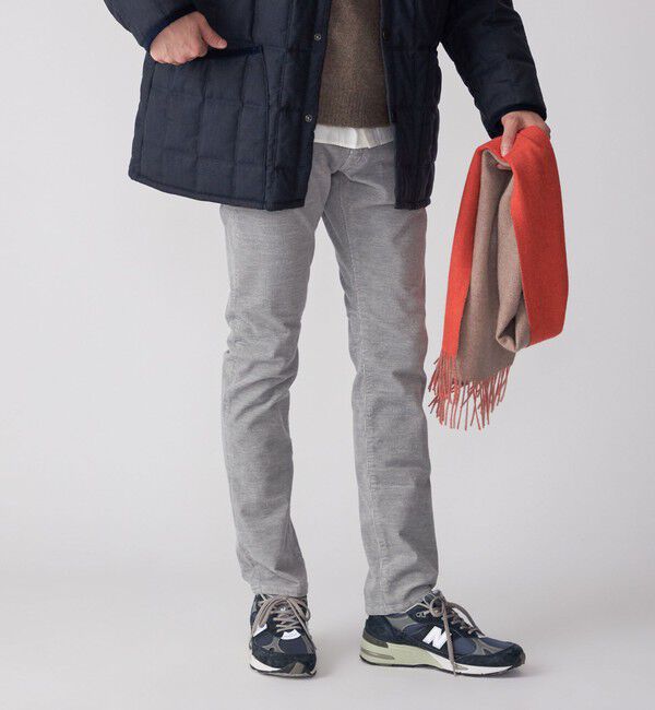 SHIPS「SHIPS: KAKEGAWA コーデュロイ 5ポケット スリム パンツ」|チノ|