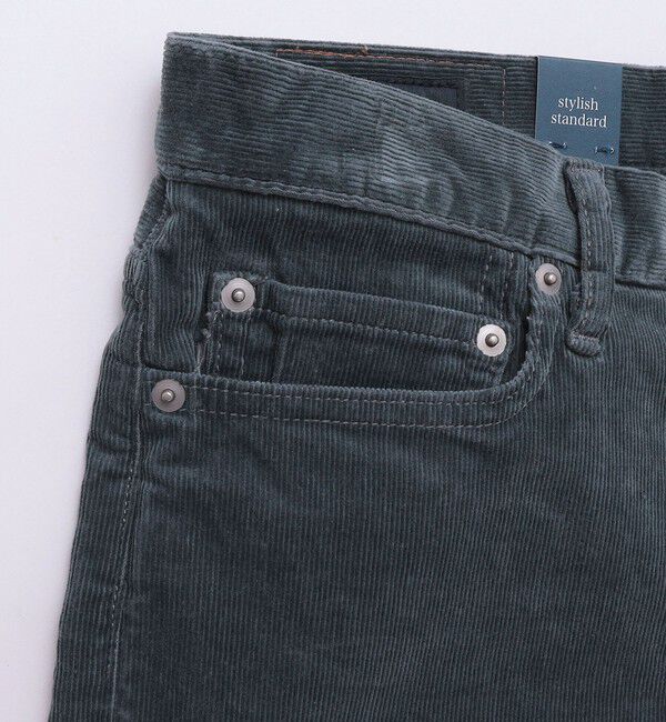 SHIPS「SHIPS: KAKEGAWA コーデュロイ 5ポケット スリム パンツ」|チノ|