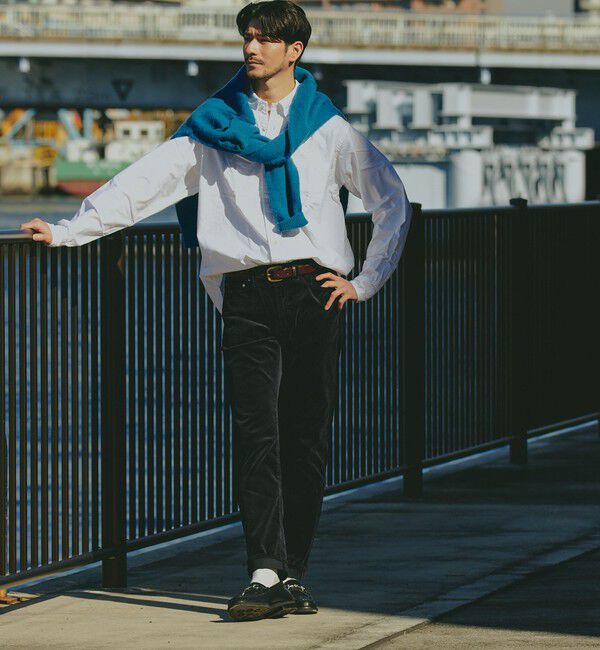 SHIPS「SHIPS: KAKEGAWA コーデュロイ 5ポケット スリム パンツ」|チノ|