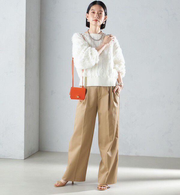 SHIPS for women「〈手洗い可能〉前後 2WAY ドルマン フリンジ プルオーバー 24SS ◇」|ニット・セーター|