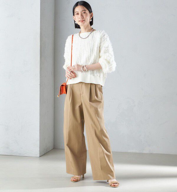 SHIPS for women「〈手洗い可能〉前後 2WAY ドルマン フリンジ プルオーバー 24SS ◇」|ニット・セーター|