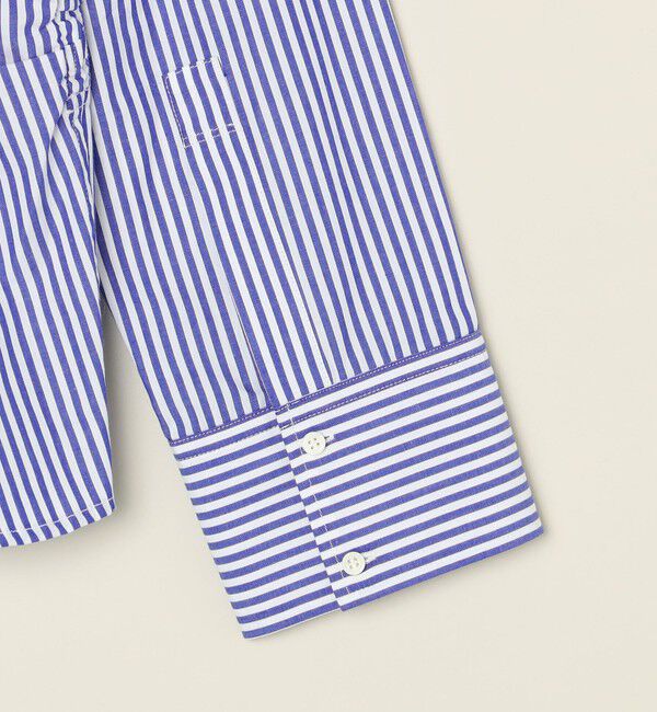 quaranciel「quaranciel:〈洗濯機可能〉ストライプ ワイドスリーブ シャツ」|シャツ・ブラウス|