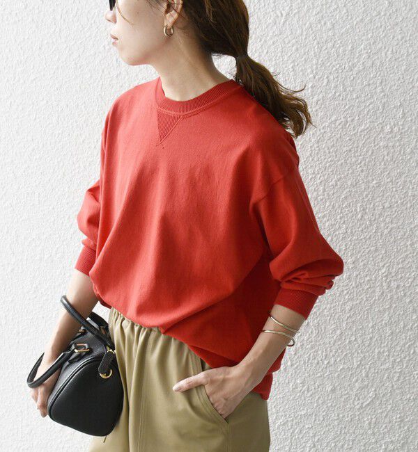 SHIPS any「SHIPS any:〈手洗い可能〉スウェットライク ニット プルオーバー」|ニット・セーター|