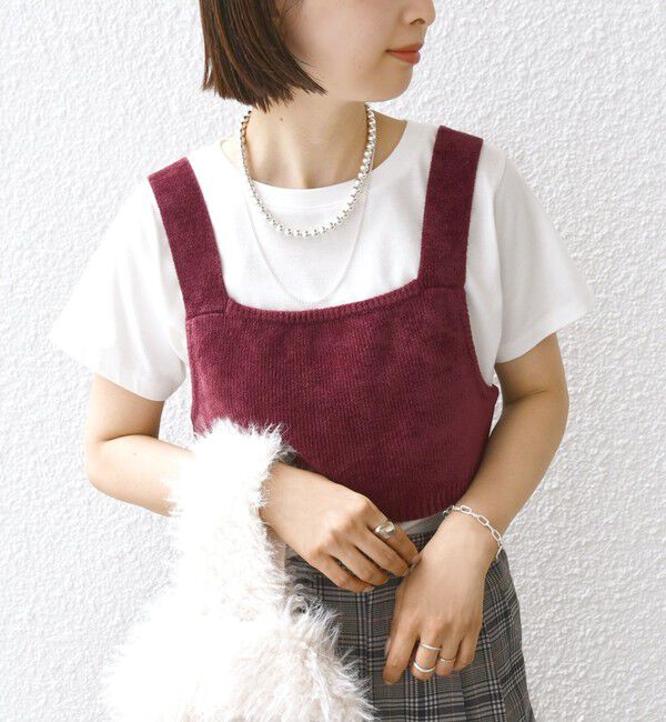 SHIPS for women「〈手洗い可能〉モールヤーン ニット ビスチェ」|ニット・セーター|