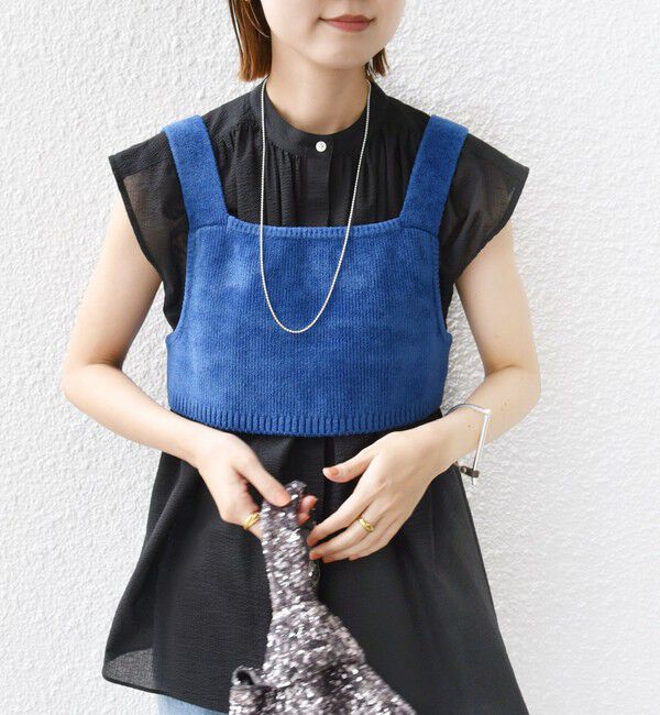 SHIPS for women「〈手洗い可能〉モールヤーン ニット ビスチェ」|ニット・セーター|