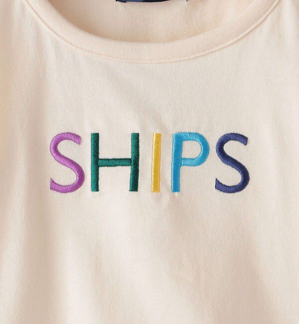 SHIPS KIDS「SHIPS KIDS:80～90cm / SHIPS ロゴ 長袖 TEE」|Tシャツ・カットソー|