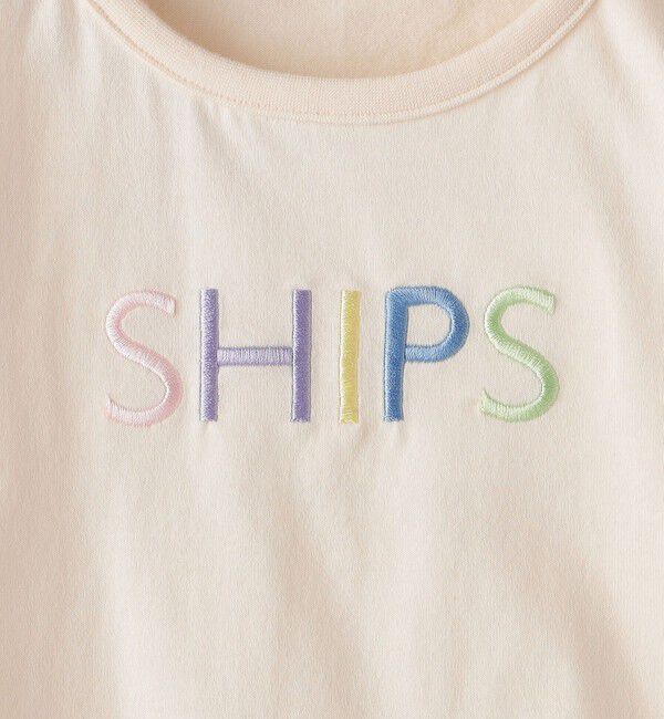 SHIPS KIDS「SHIPS KIDS:80～90cm / SHIPS ロゴ 長袖 TEE」|Tシャツ・カットソー|