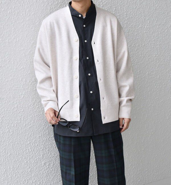 SHIPS any「SHIPS any: 〈手洗い可能〉 ハーフミラノリブ Vネック ニット カーディガン◇」|カーディガン|