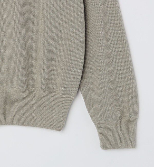 SHIPS「【City Ambient Products別注】crepuscule: LIGHT MOSS STITCH Vネックニット」|ニット・セーター|