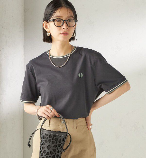 SHIPS for women「FRED PERRY:M1588 TWIN TIPPED TEE」|Tシャツ・カットソー|