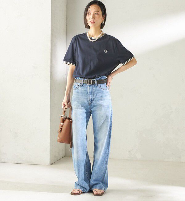 SHIPS for women「FRED PERRY:M1588 TWIN TIPPED TEE」|Tシャツ・カットソー|