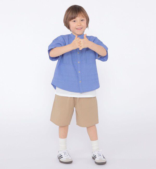 SHIPS KIDS「SHIPS KIDS:100～130cm /エンブロイダリー シャツ」|シャツ・ブラウス|