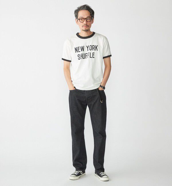 SHIPS「【SHIPS別注】THE DAY ON THE BEACH: プリント リンガー Tシャツ」|Tシャツ・カットソー|