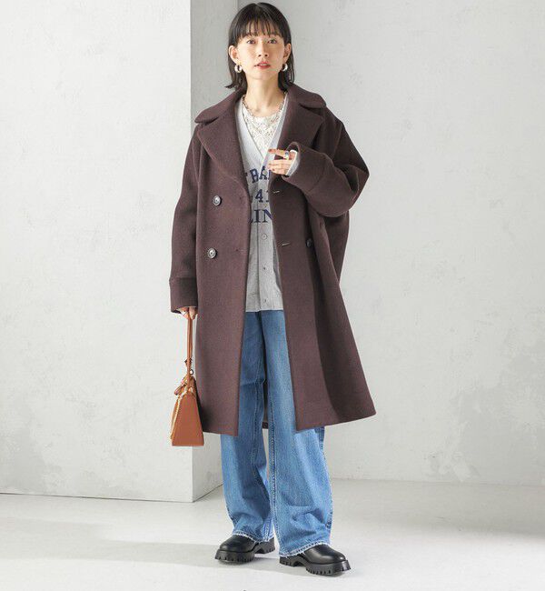 SHIPS for women「【SHIPS別注】Odub:Vネック ロゴ カーディガン」|カーディガン|