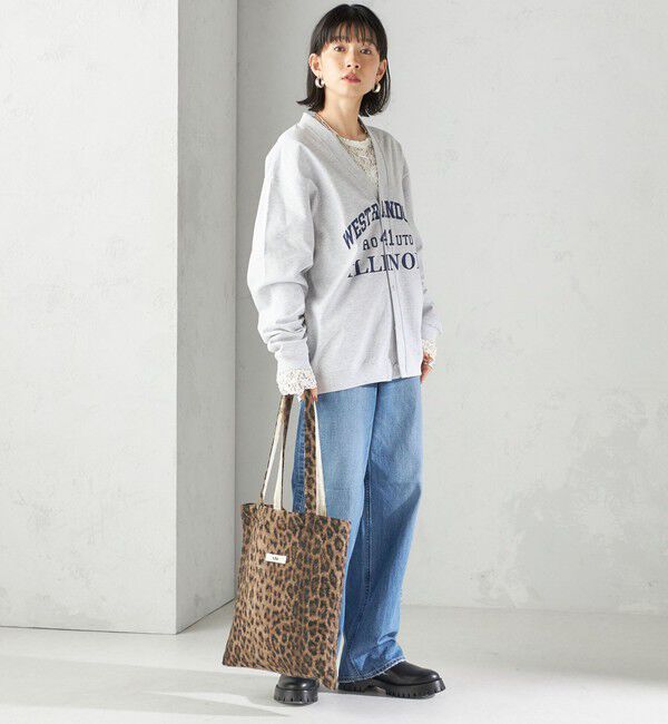 SHIPS for women「【SHIPS別注】Odub:Vネック ロゴ カーディガン」|カーディガン|