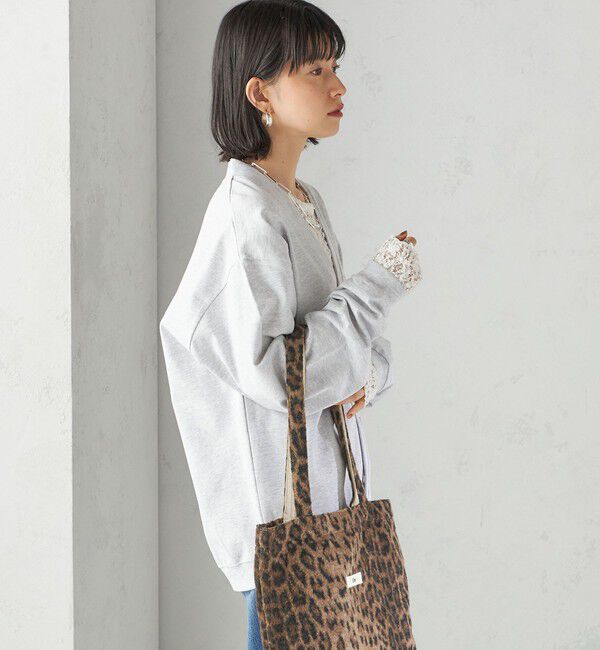 SHIPS for women「【SHIPS別注】Odub:Vネック ロゴ カーディガン」|カーディガン|