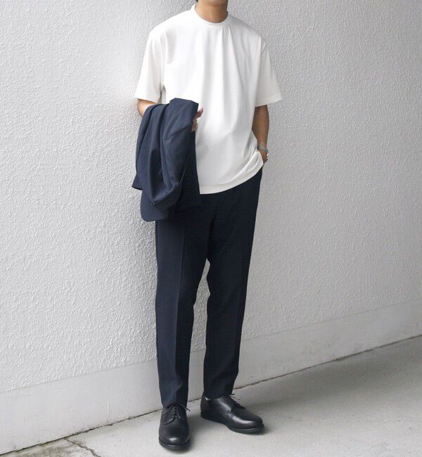 SHIPS any「SHIPS any: JAPAN MADE クリアベアスムース スロープネック ジャケット Tシャツ」|Tシャツ・カットソー|