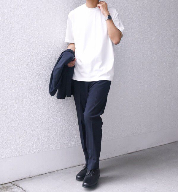 SHIPS any「SHIPS any: JAPAN MADE クリアベアスムース スロープネック ジャケット Tシャツ」|Tシャツ・カットソー|