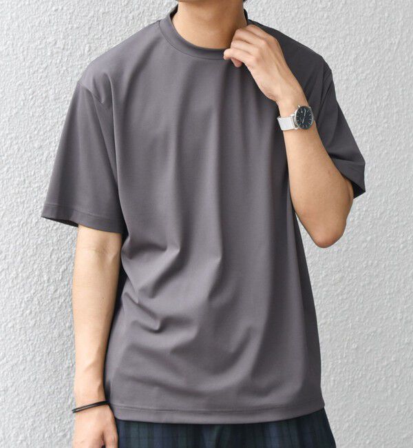 SHIPS any「SHIPS any: JAPAN MADE クリアベアスムース スロープネック ジャケット Tシャツ」|Tシャツ・カットソー|