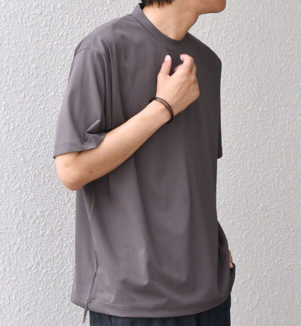 SHIPS any「SHIPS any: JAPAN MADE クリアベアスムース スロープネック ジャケット Tシャツ」|Tシャツ・カットソー|