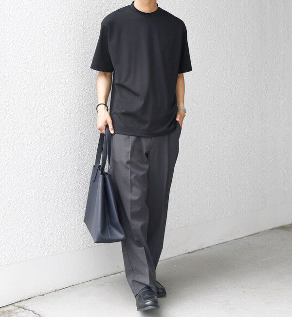 SHIPS any「SHIPS any: JAPAN MADE クリアベアスムース スロープネック ジャケット Tシャツ」|Tシャツ・カットソー|