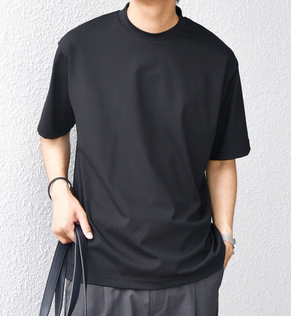 SHIPS any「SHIPS any: JAPAN MADE クリアベアスムース スロープネック ジャケット Tシャツ」|Tシャツ・カットソー|