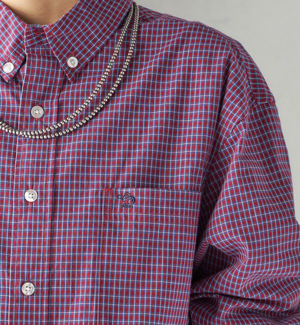 SHIPS for women「【SHIPS別注】LOGAN KNITTING MILLS:〈洗濯機可能〉チェック シャツ」|シャツ・ブラウス|