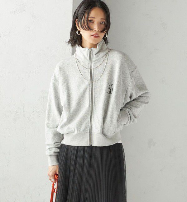 SHIPS for women「【SHIPS別注】LOGAN KNITTING MILLS:プリント ジップ プルオーバー」|スウェット・ジャージ|
